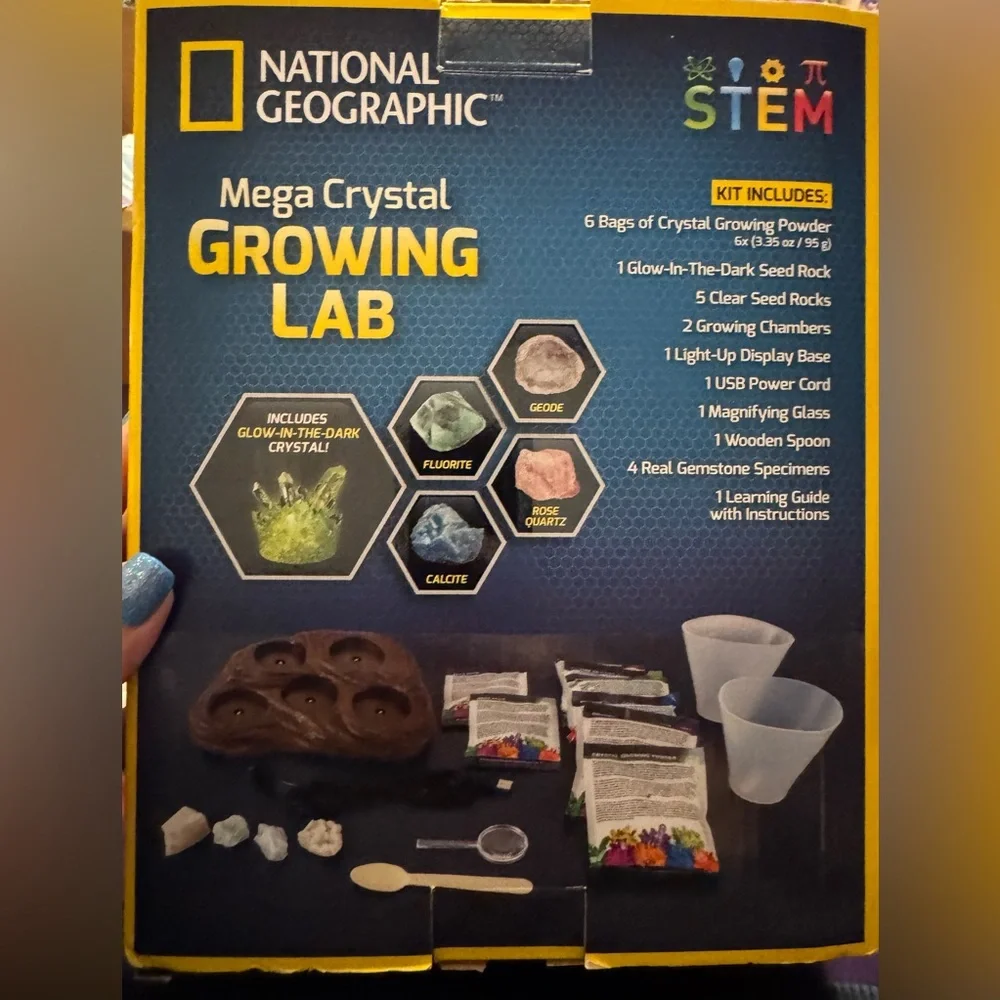 National Geographic Mega Crystal Growing lab NEW Sealed